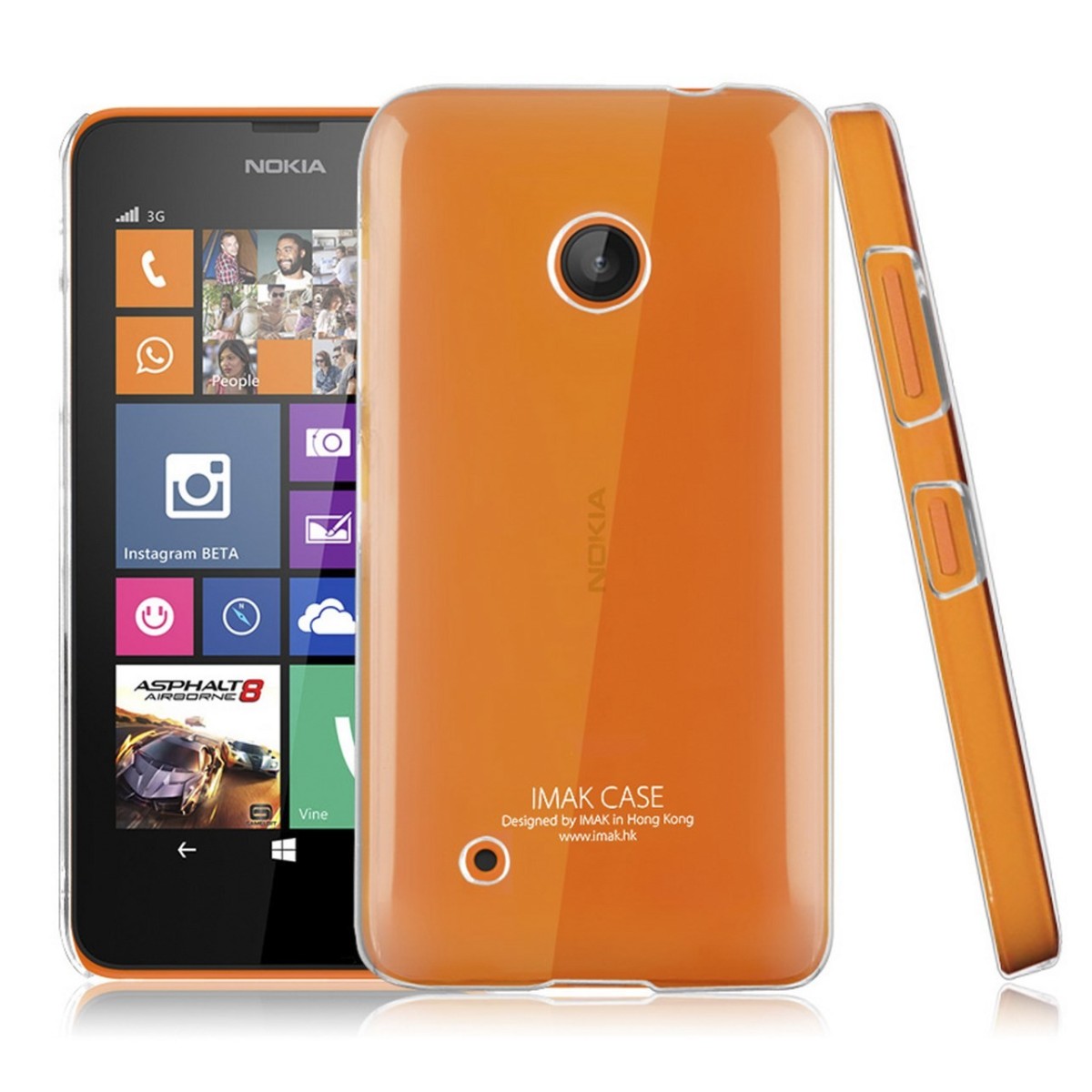 Carcasa Funda Dura Transparente Imak para Nokia Lumia 530