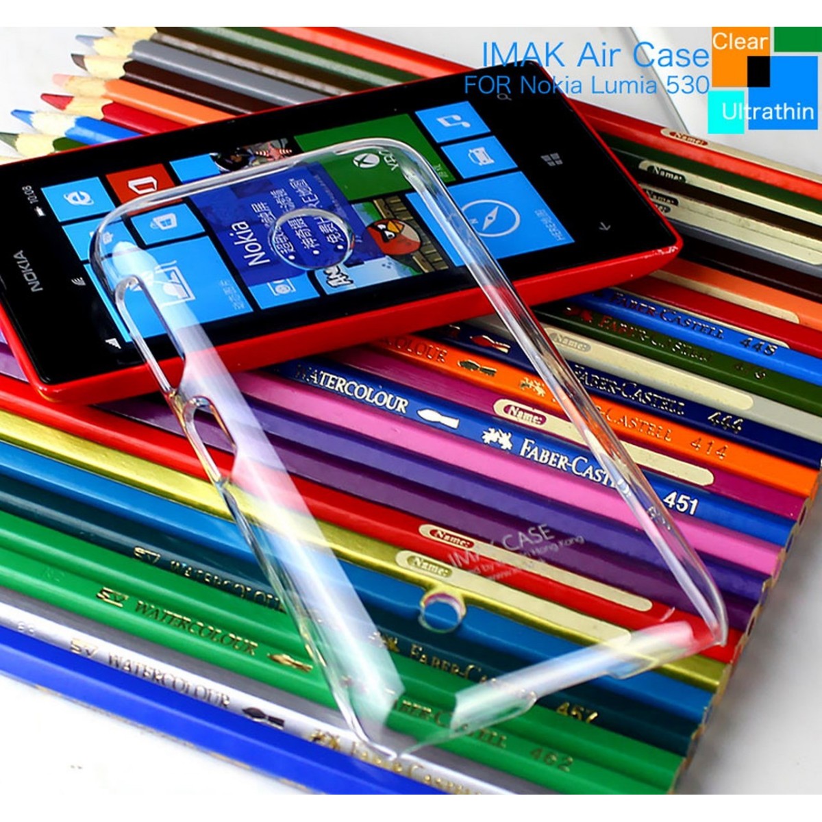 Carcasa Funda Dura Transparente Imak para Nokia Lumia 530