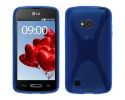 Funda Gel Tpu Lg L50 D213 X Line Color Azul
