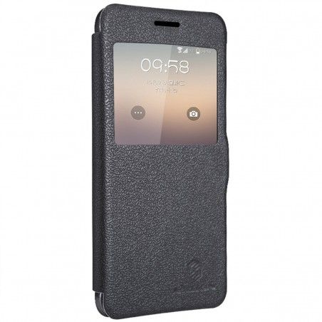 Funda Flip Nillkin Piel Negra Samsung Galaxy Alpha G850F
