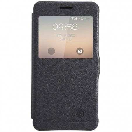 Funda Flip Nillkin Piel Negra Samsung Galaxy Alpha G850F