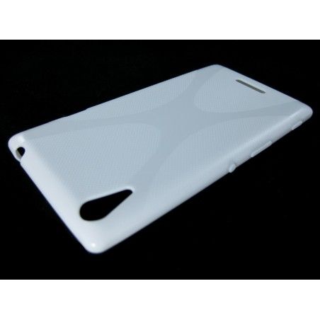 Funda Gel Tpu Sony Xperia T3  X Line Color Blanca