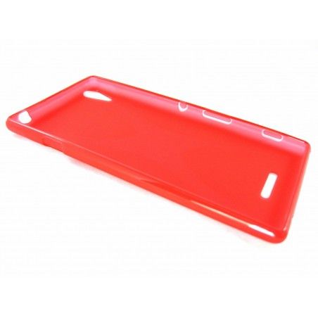 Funda Gel Tpu Sony Xperia T3  X Line Color Roja
