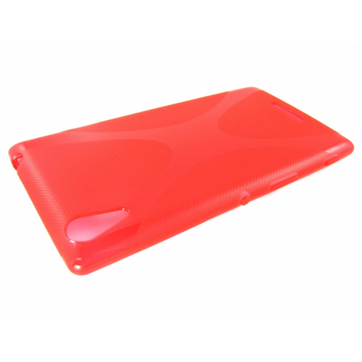 Funda Gel Tpu Sony Xperia T3  X Line Color Roja