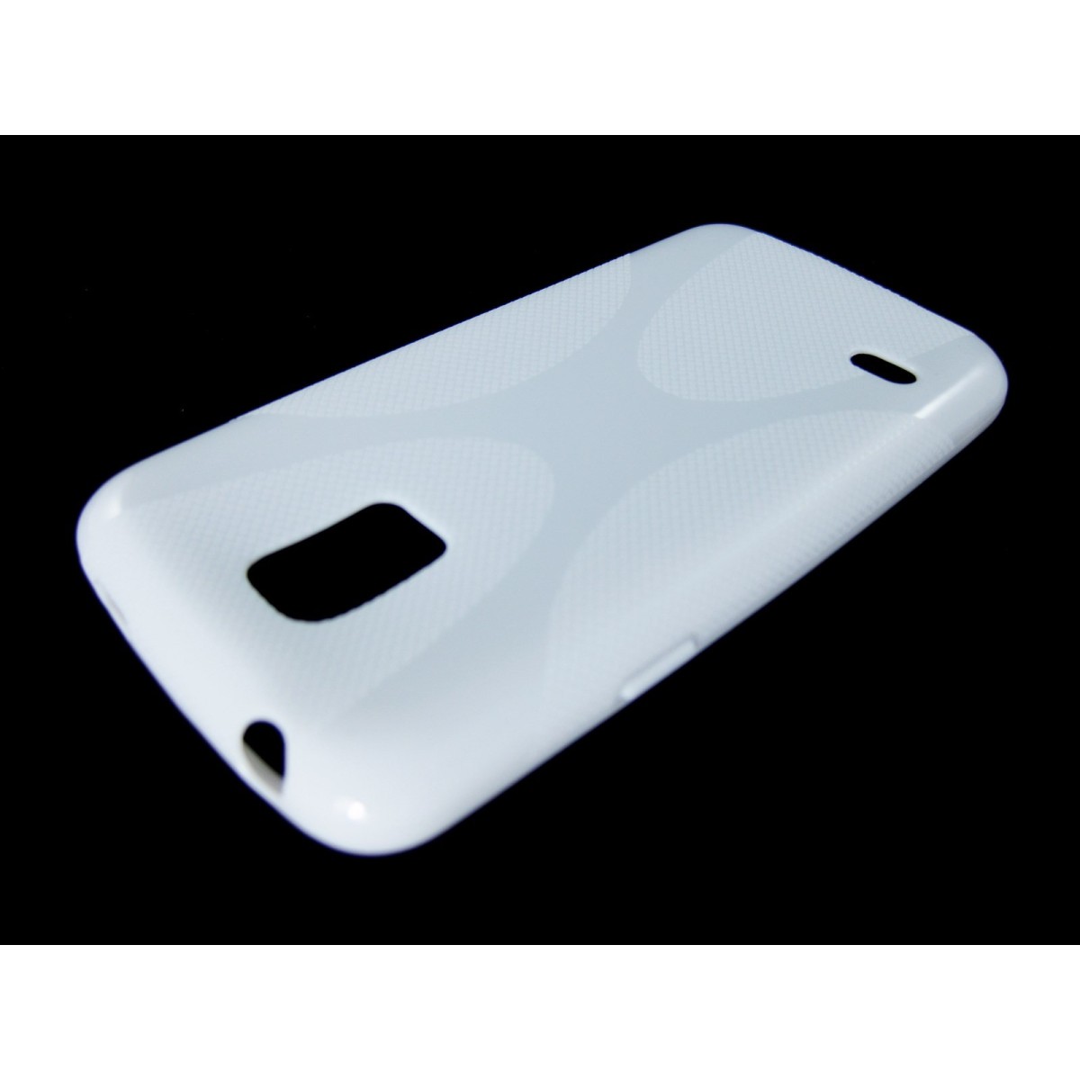 Funda Gel Tpu Samsung Galaxy S5 Mini G800F  X Line Color Blanca