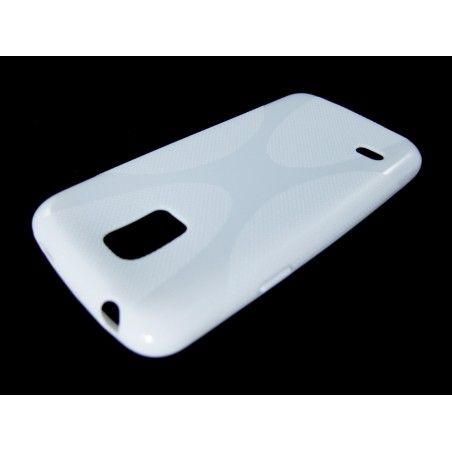 Funda Gel Tpu Samsung Galaxy S5 Mini G800F  X Line Color Blanca