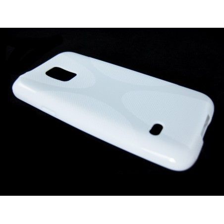 Funda Gel Tpu Samsung Galaxy S5 Mini G800F  X Line Color Blanca