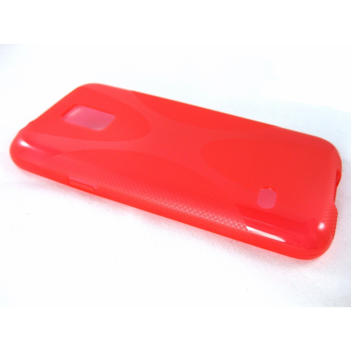 Funda Gel Tpu Samsung Galaxy S5 Mini G800F  X Line Color Roja