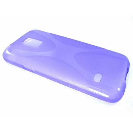 Funda Gel Tpu Samsung Galaxy S5 Mini G800F  X Line Color Morada
