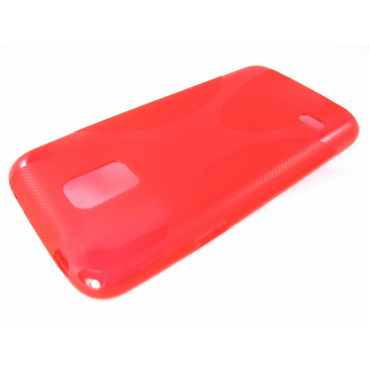Funda Gel Tpu Samsung Galaxy S5 Mini G800F  X Line Color Roja