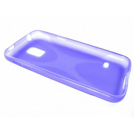 Funda Gel Tpu Samsung Galaxy S5 Mini G800F  X Line Color Morada