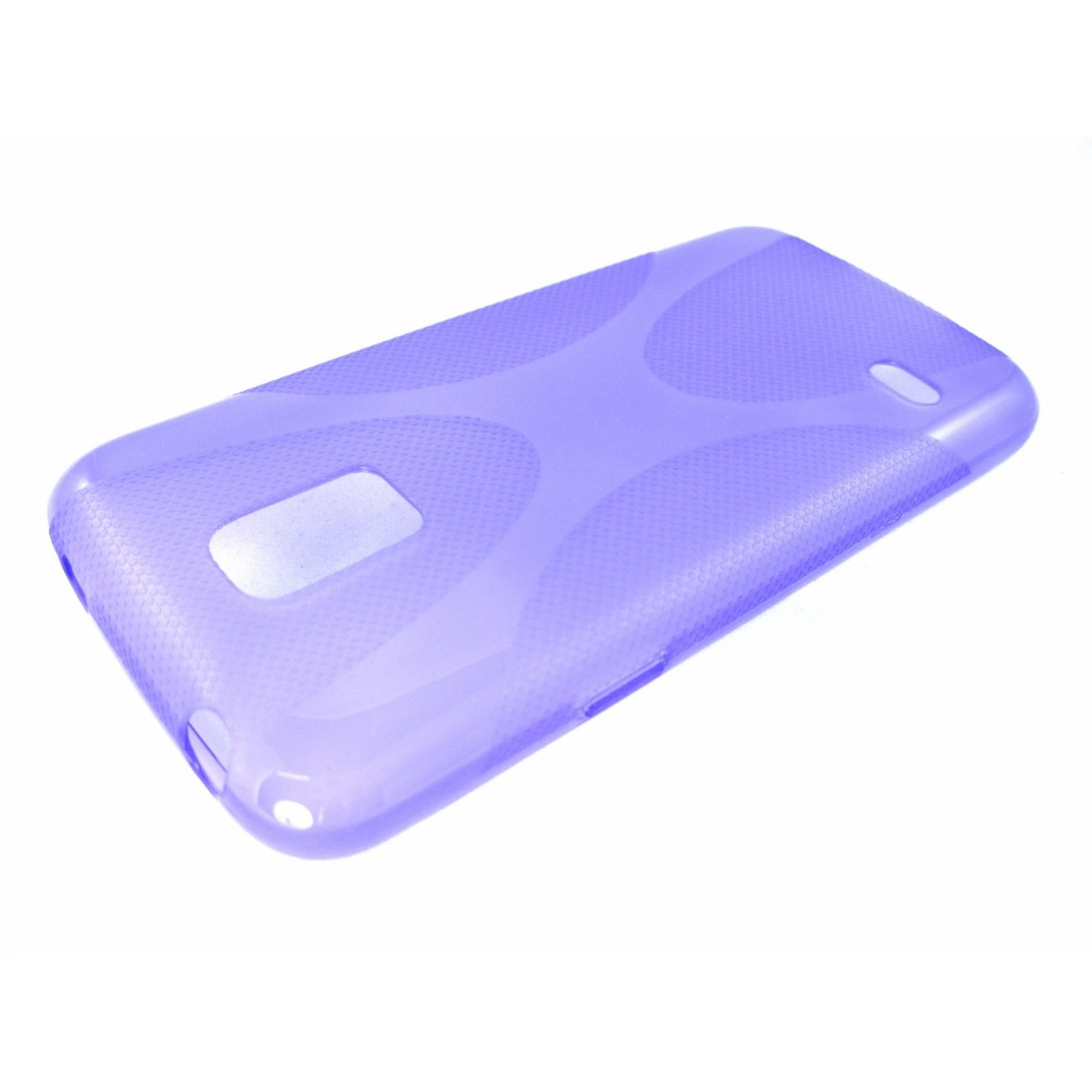 Funda Gel Tpu Samsung Galaxy S5 Mini G800F  X Line Color Morada