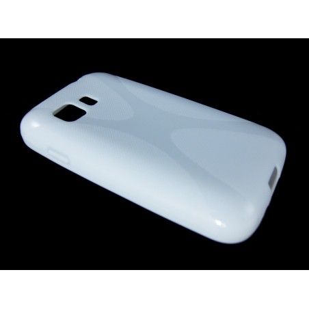 Funda Gel Tpu Samsung Galaxy Young 2 G130H X Line Color Blanca