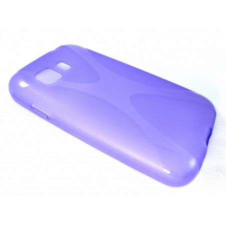 Funda Gel Tpu Samsung Galaxy Young 2 G130H X Line Color Morada