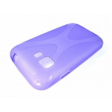 Funda Gel Tpu Samsung Galaxy Young 2 G130H X Line Color Morada