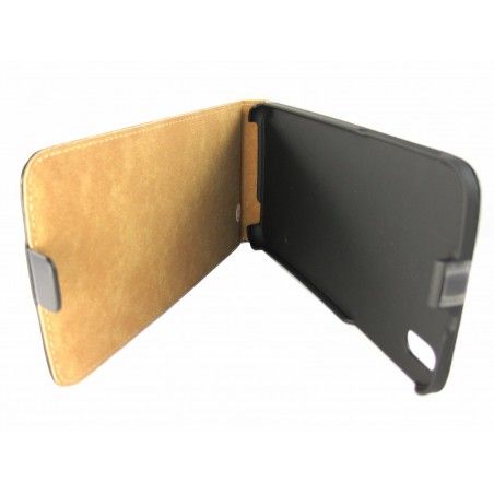 Funda Piel Premium Ultra-Slim HTC Desire 816 Negra