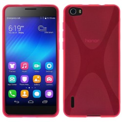 Funda Gel Tpu Huawei Honor 6 X Line Color Rosa