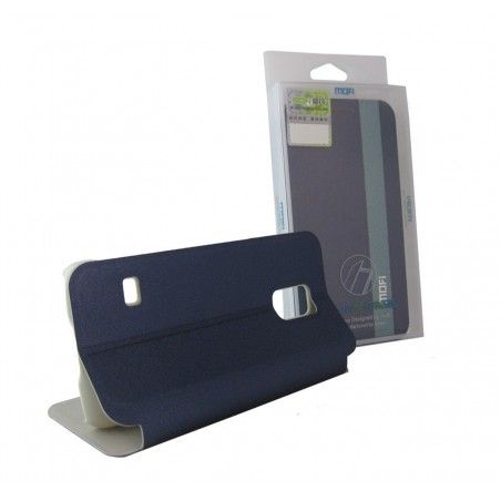 Funda Soporte Piel Azul Mofi Mixed para Samsung Galaxy S5 Mini G800F