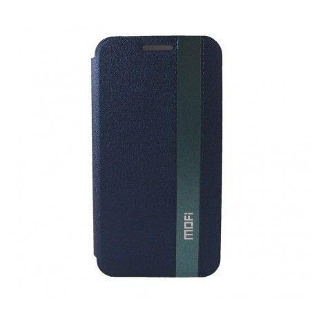 Funda Soporte Piel Azul Mofi Mixed para Samsung Galaxy S5 Mini G800F