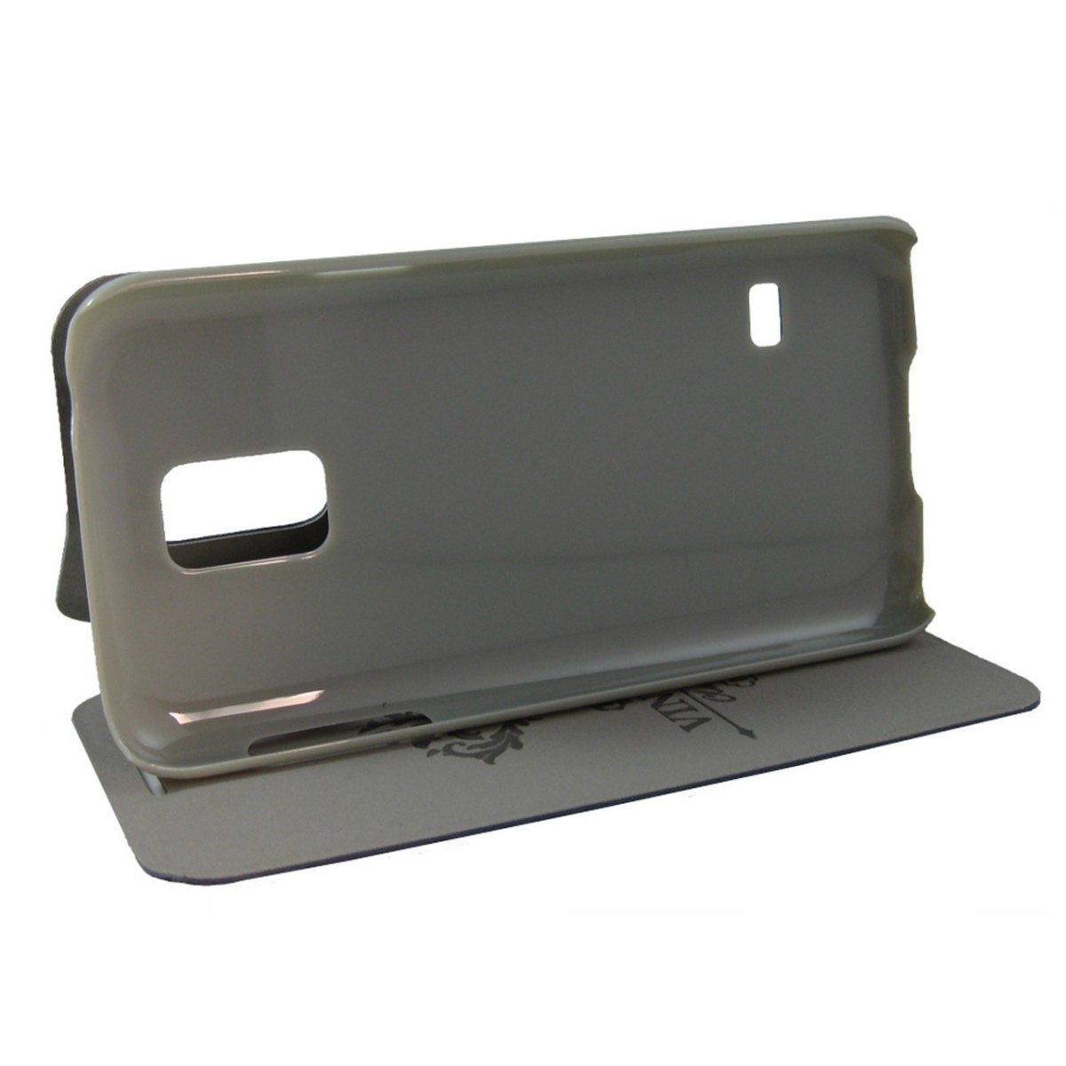 Funda Soporte Piel Azul Mofi Mixed para Samsung Galaxy S5 Mini G800F