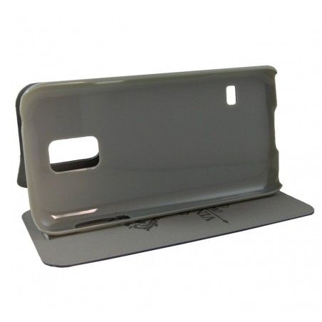 Funda Soporte Piel Azul Mofi Mixed para Samsung Galaxy S5 Mini G800F