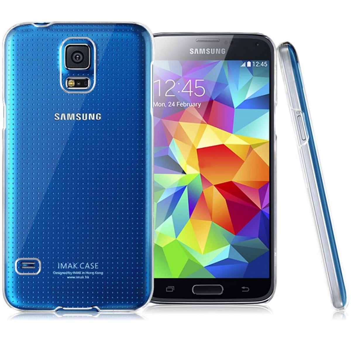 Carcasa Funda Dura Transparente Imak para Samsung Galaxy S5 Mini G800F