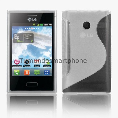 Funda Gel Tpu Lg Optimus L3 E400 S Line Color Transparente