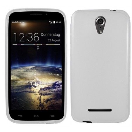 Funda Gel Tpu para Vodafone Smart 4 Power Color Blanca