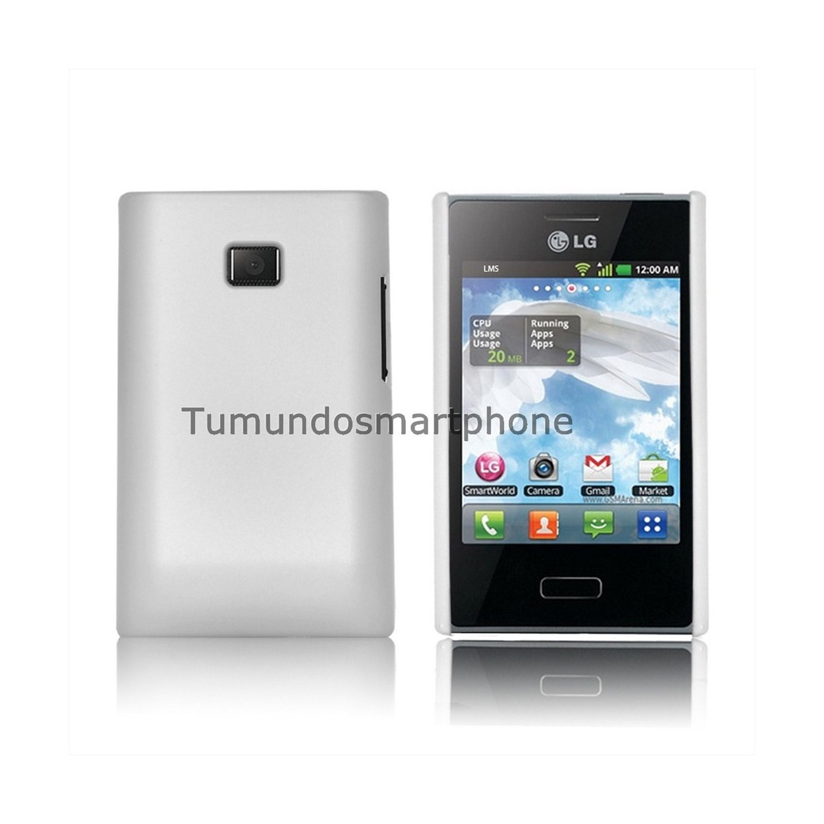 Carcasa Dura Lg Optimus L3 E400 Color Blanca