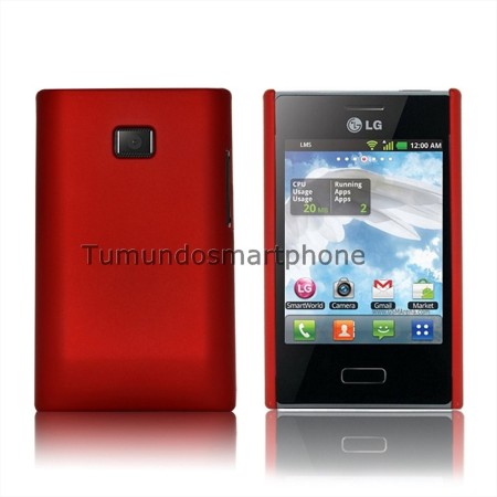 Carcasa Dura Lg Optimus L3 E400 Color Roja