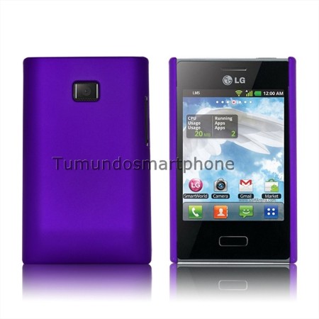 Carcasa Dura Lg Optimus L3 E400 Color Morada