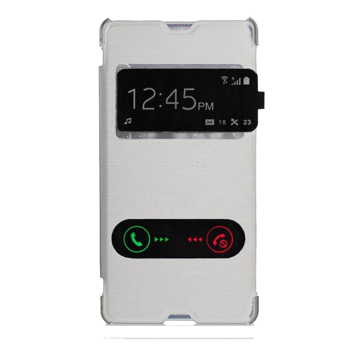 Funda Flip Cover S-View Sony Xperia E3 Color Blanca