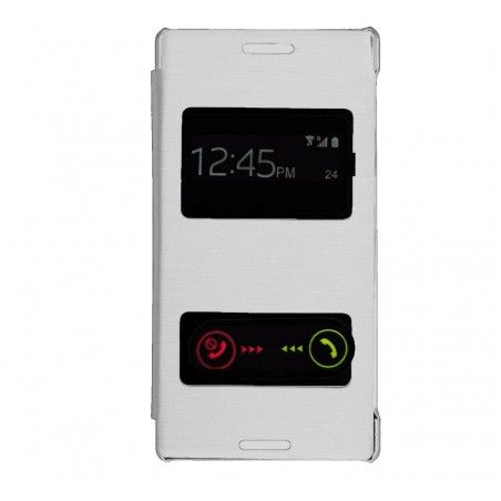 Funda Flip Cover S-View Sony Xperia Z3 Color Blanca
