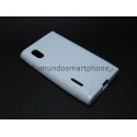 Funda Gel Tpu Lg Optimus L5 E610 S Line Color Blanca