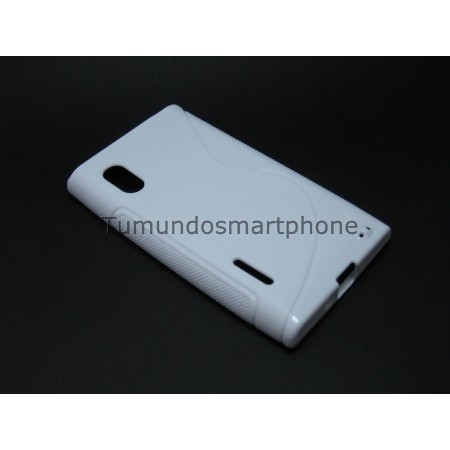 Funda Gel Tpu Lg Optimus L5 E610 S Line Color Blanca