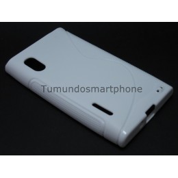 Funda Gel Tpu Lg Optimus L5 E610 S Line Color Blanca 2