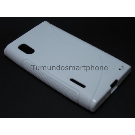 Funda Gel Tpu Lg Optimus L5 E610 S Line Color Blanca