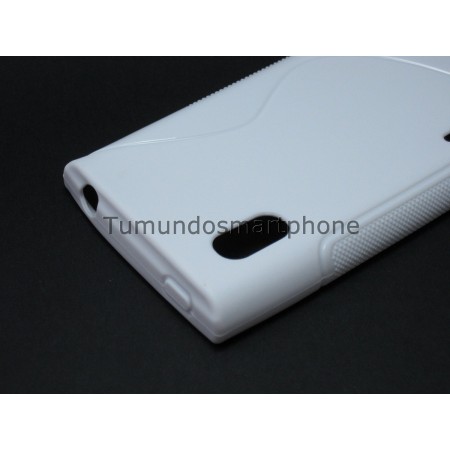 Funda Gel Tpu Lg Optimus L5 E610 S Line Color Blanca