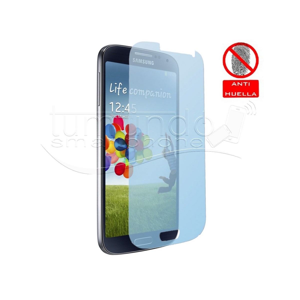 3x Protector Pantalla Mate Antihuellas (Anti-Glare) para Samsung Galaxy S4 I9500