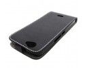 Funda Piel Premium Ultra-Slim Wiko Getaway Negra