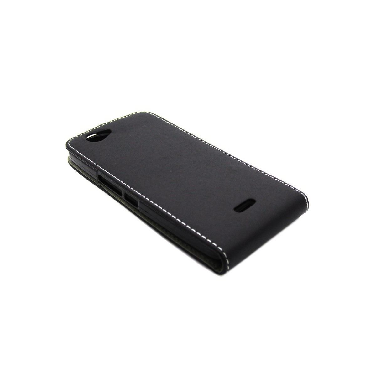 Funda Piel Premium Ultra-Slim Wiko Getaway Negra