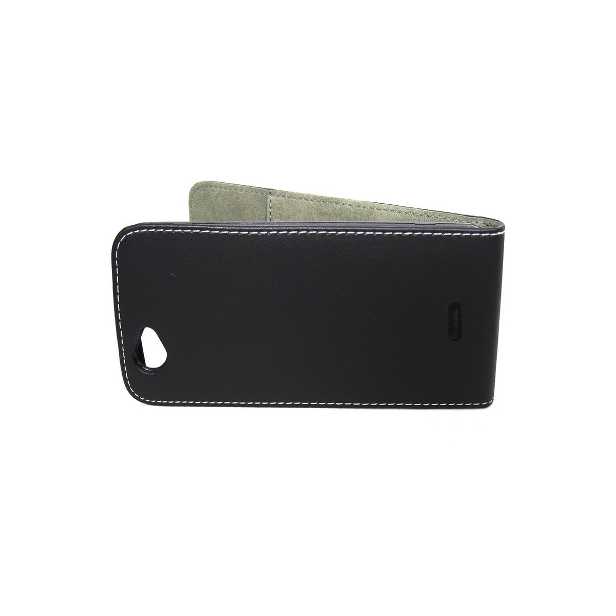 Funda Piel Premium Ultra-Slim Wiko Getaway Negra