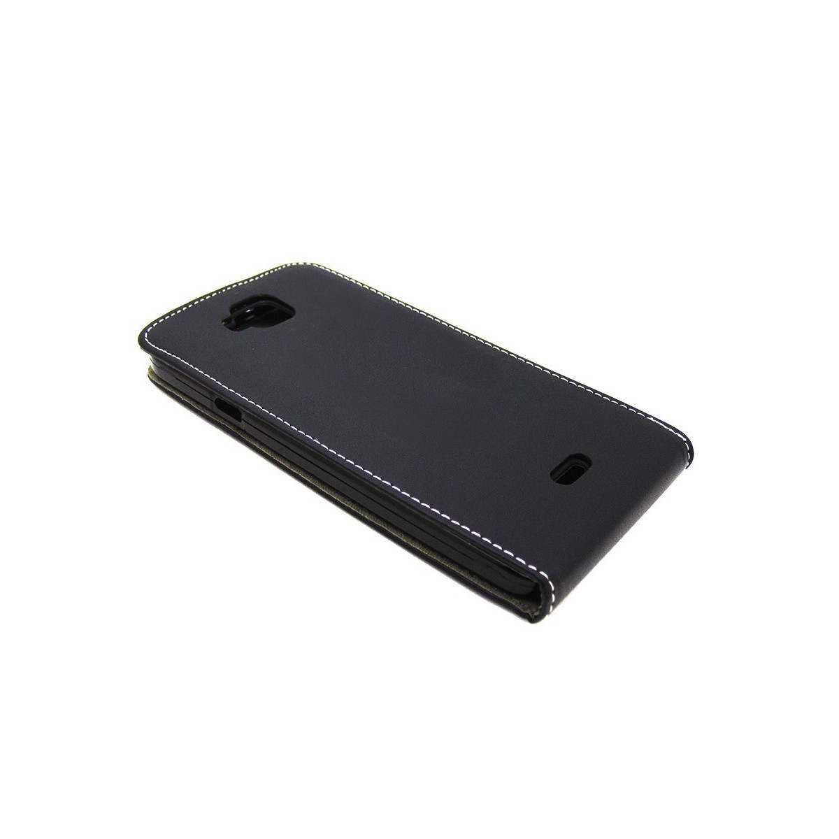Funda Piel Premium Ultra-Slim Wiko Slide Negra