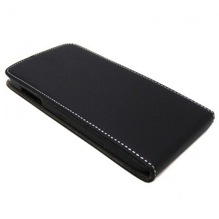 Funda Piel Premium Ultra-Slim Wiko Slide Negra