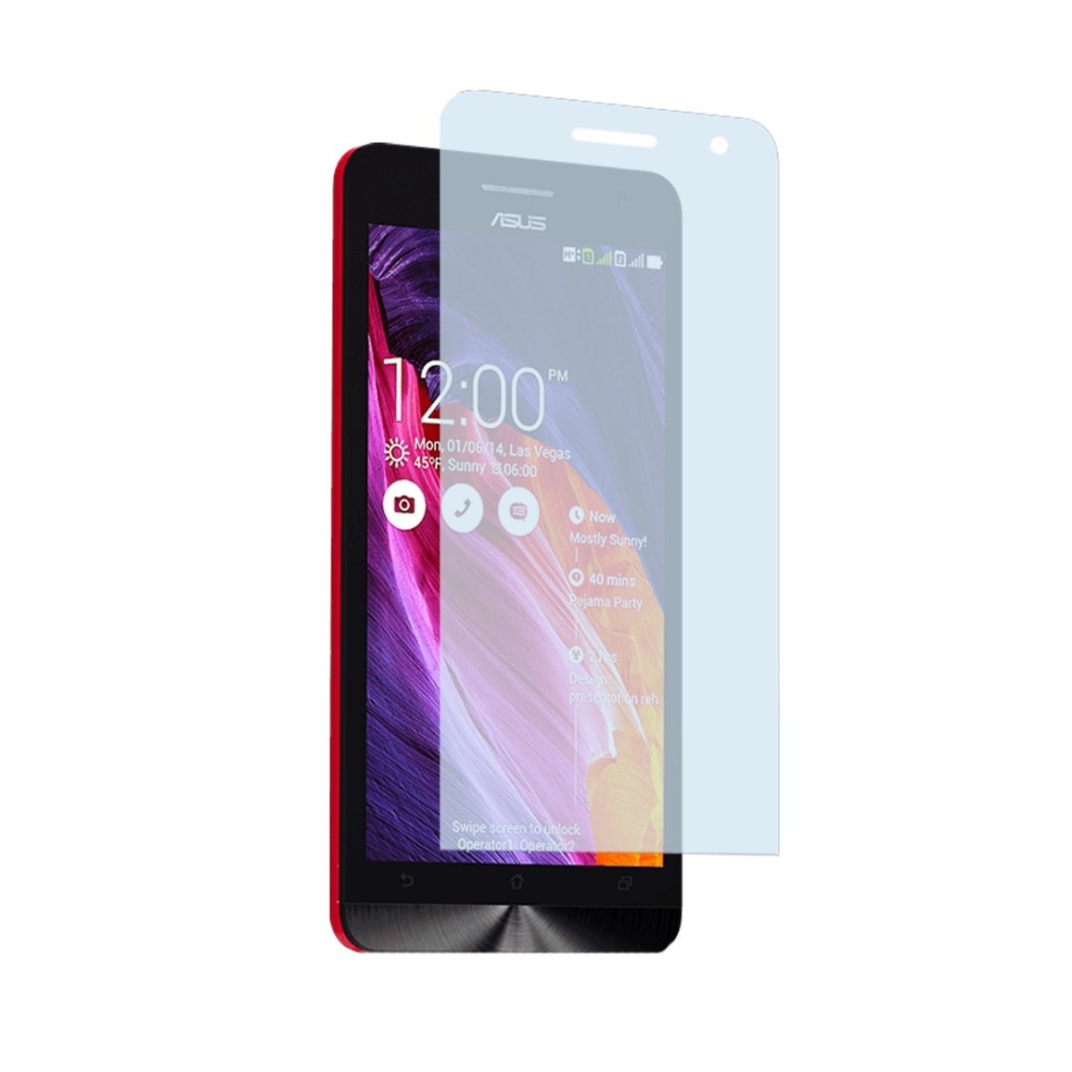 3x Protector Pantalla Ultra-Transparente para Asus Zenfone 6