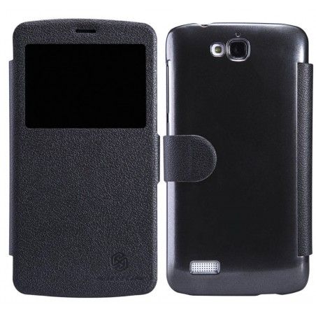 Funda Flip Nillkin Piel Negra para Huawei Honor Holly