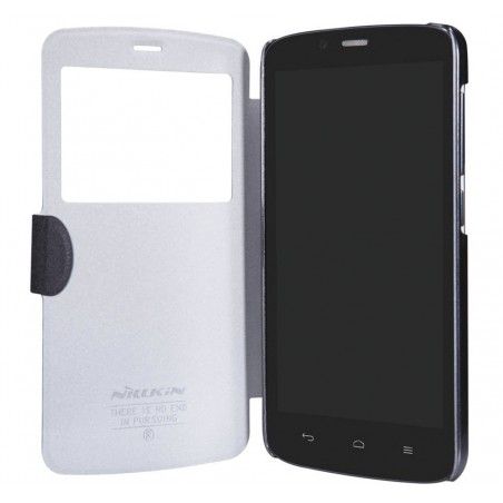 Funda Flip Nillkin Piel Negra para Huawei Honor Holly