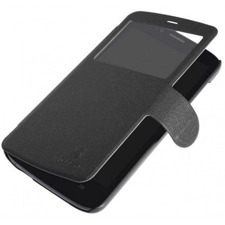 Funda Flip Nillkin Piel Negra para Huawei Honor Holly