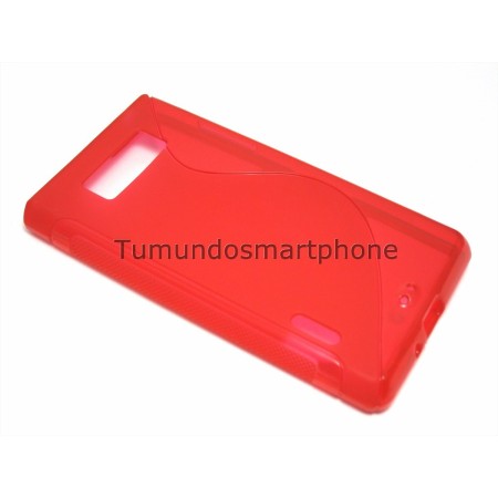 Funda Gel Tpu Lg Optimus L7 P700 / P705 S Line Color Roja