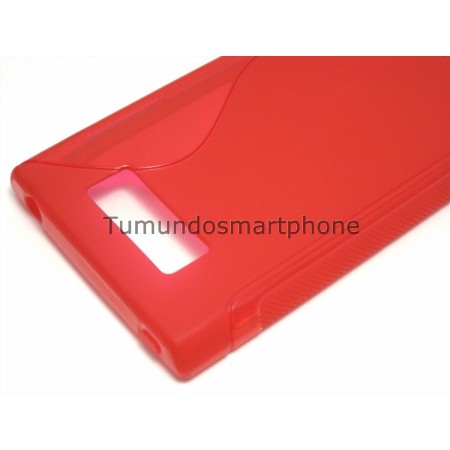 Funda Gel Tpu Lg Optimus L7 P700 / P705 S Line Color Roja
